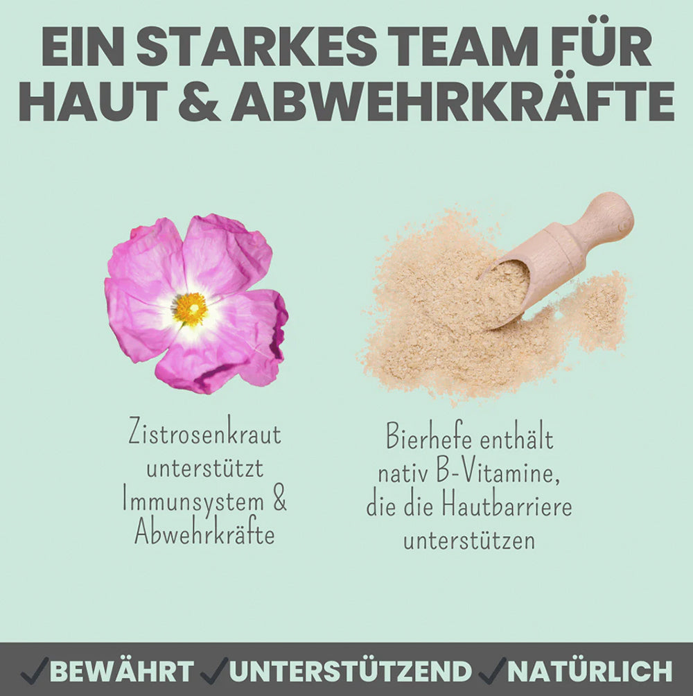 Zusammensetzung und Inhaltsstoffe der Noms+ Zistrosen Tabs