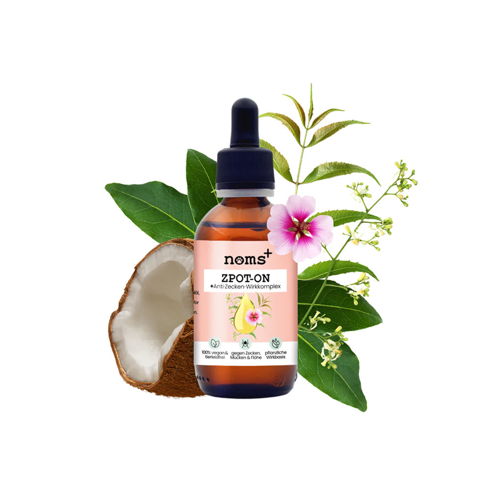 Produktbild des Zpot-On Anti-Zecken-Wirkkomplex von Noms+ auf weißem Hintergrund